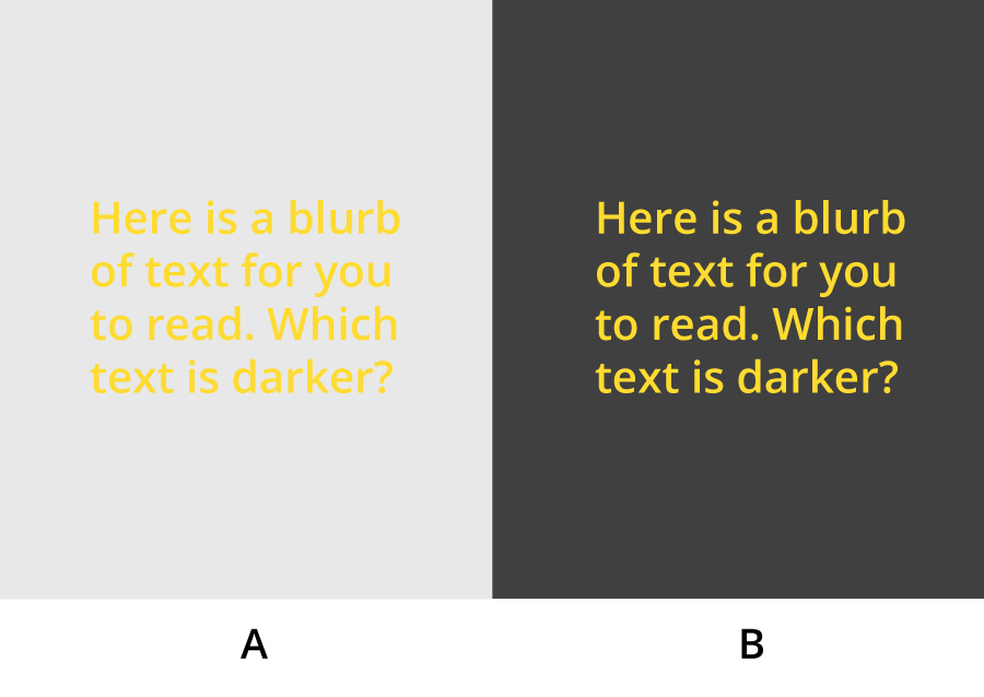Simultaneous-contrast illusion